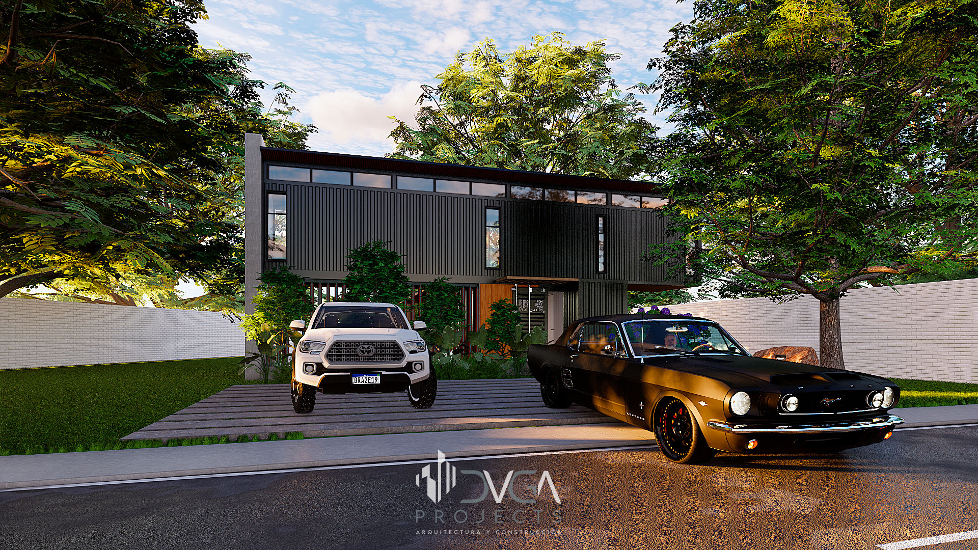 Container House — Fachada frontal